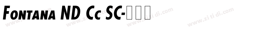 Fontana ND Cc SC字体转换